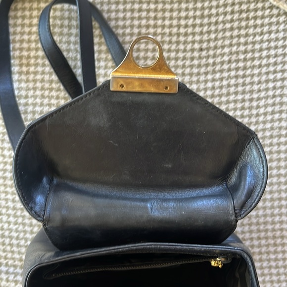 VINTAGE SALVATORE FERRAGAMO SWING CLASP BACKPACK PURSE - Picture 10 of 14